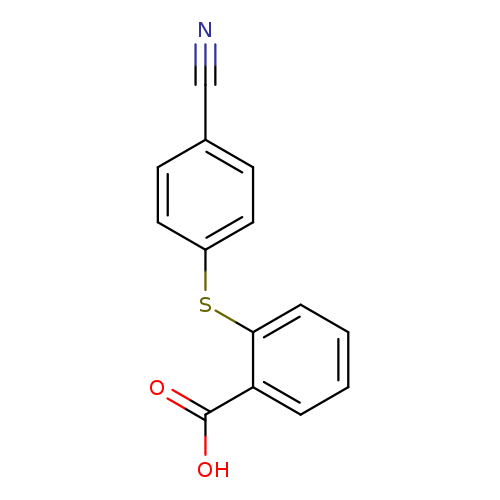 2-[(4-cyanophenyl)sulfanyl]benzoic acid