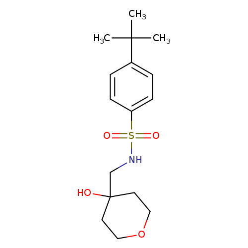 4-tert-butyl-N-[(4-hydroxyoxan-4-yl)methyl]benzene-1-sulfonamide