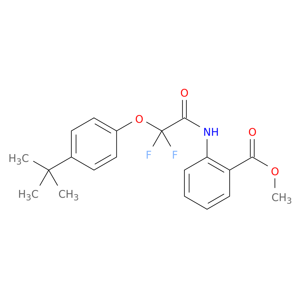methyl 2-[2-(4-tert-butylphenoxy)-2,2-difluoroacetamido]benzoate