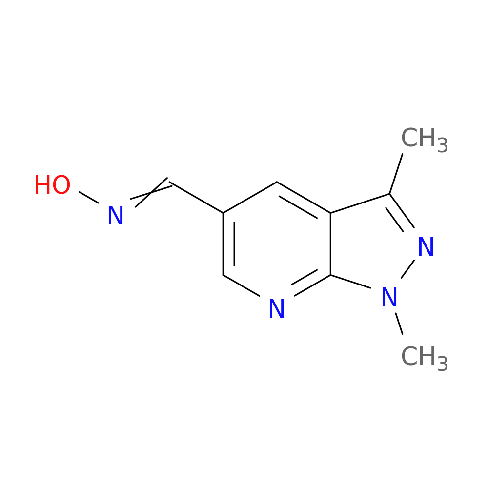 N-({1,3-dimethyl-1H-pyrazolo[3,4-b]pyridin-5-yl}methylidene)hydroxylamine