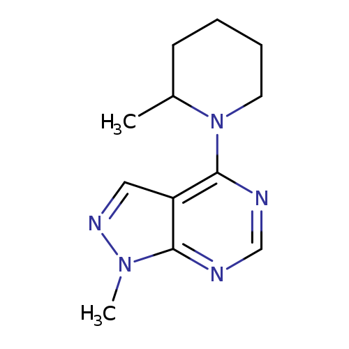 2-methyl-1-{1-methyl-1H-pyrazolo[3,4-d]pyrimidin-4-yl}piperidine