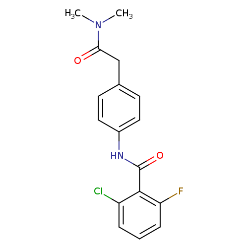 2-chloro-N-{4-[(dimethylcarbamoyl)methyl]phenyl}-6-fluorobenzamide