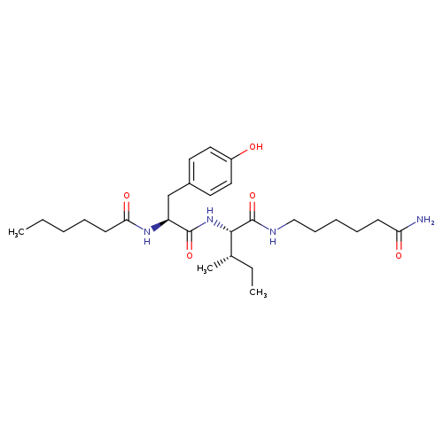 L-Isoleucinamide, N-(1-oxohexyl)-L-tyrosyl-N-(6-amino-6-oxohexyl)-