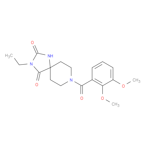 8-(2,3-dimethoxybenzoyl)-3-ethyl-1,3,8-triazaspiro[4.5]decane-2,4-dione