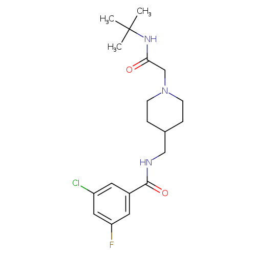 N-((1-(2-(tert-Butylamino)-2-oxoethyl)piperidin-4-yl)methyl)-3-chloro-5-fluorobenzamide