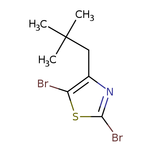 2,5-dibromo-4-(2,2-dimethylpropyl)-1,3-thiazole