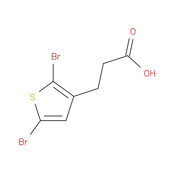 3-(2,5-dibromothiophen-3-yl)propanoic acid