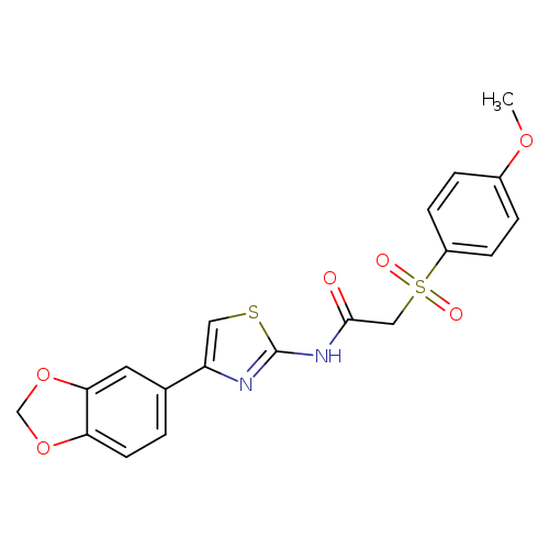 N-[4-(2H-1,3-benzodioxol-5-yl)-1,3-thiazol-2-yl]-2-(4-methoxybenzenesulfonyl)acetamide