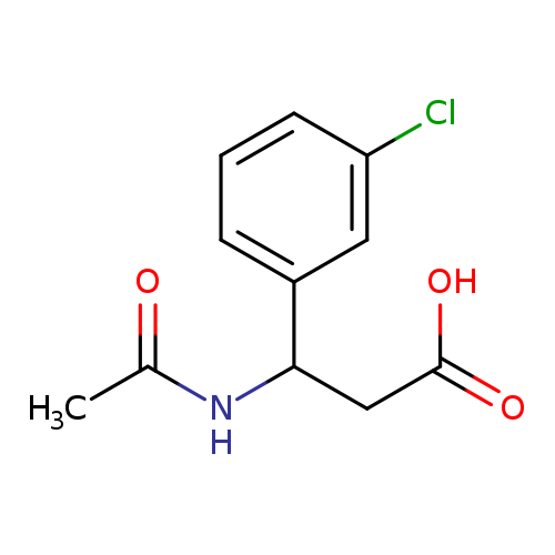 3-Acetamido-3-(3-chlorophenyl)propanoic acid