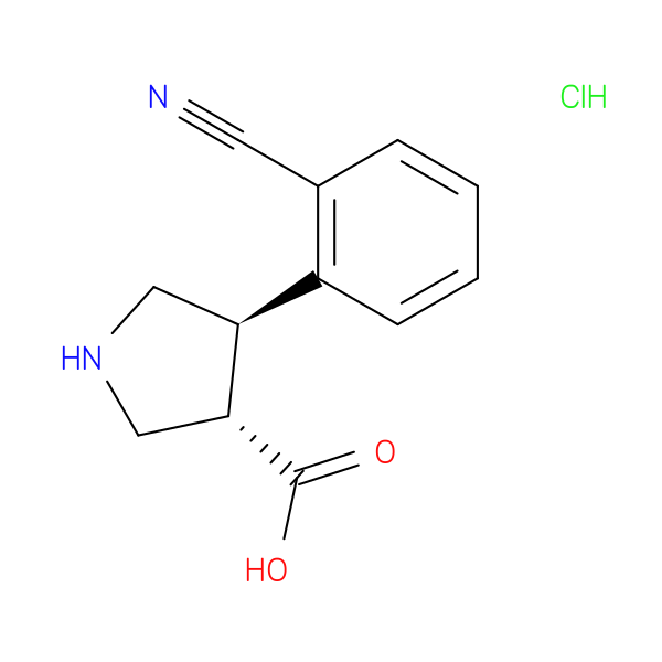 (+/-)-Trans-4-(2-cyanophenyl)pyrrolidine-3-carboxylic acid hydrochloride