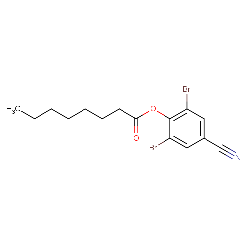 Octanoic acid, 2,6-dibromo-4-cyanophenyl ester