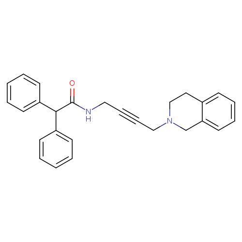 2,2-diphenyl-N-[4-(1,2,3,4-tetrahydroisoquinolin-2-yl)but-2-yn-1-yl]acetamide