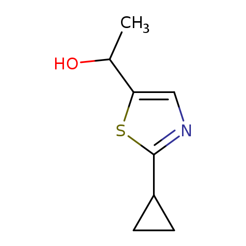 1-(2-cyclopropyl-1,3-thiazol-5-yl)ethan-1-ol