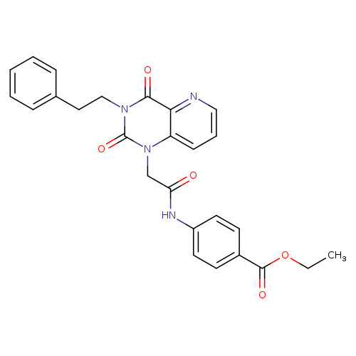 ethyl 4-{2-[2,4-dioxo-3-(2-phenylethyl)-1H,2H,3H,4H-pyrido[3,2-d]pyrimidin-1-yl]acetamido}benzoate