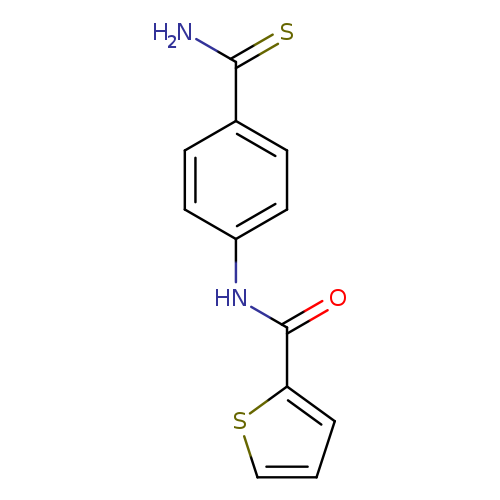 N-[4-(Aminocarbonothioyl)phenyl]thiophene-2-carboxamide