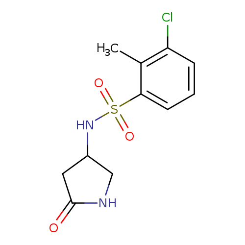 3-chloro-2-methyl-N-(5-oxopyrrolidin-3-yl)benzenesulfonamide
