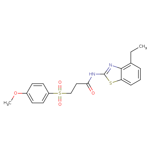 N-(4-ethyl-1,3-benzothiazol-2-yl)-3-(4-methoxybenzenesulfonyl)propanamide