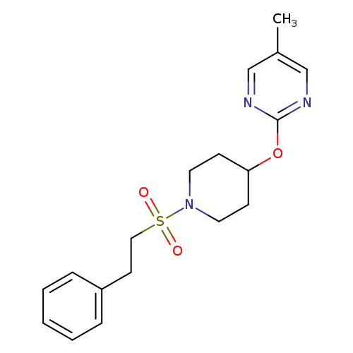 5-methyl-2-{[1-(2-phenylethanesulfonyl)piperidin-4-yl]oxy}pyrimidine