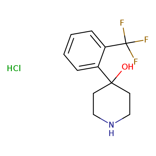 4-Piperidinol, 4-[2-(trifluoromethyl)phenyl]-, hydrochloride (1:1)