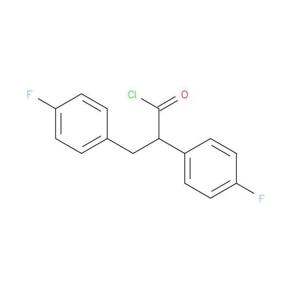 2,3-bis(4-fluorophenyl)propanoyl chloride