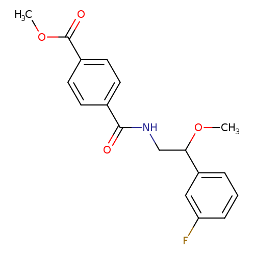 methyl 4-{[2-(3-fluorophenyl)-2-methoxyethyl]carbamoyl}benzoate