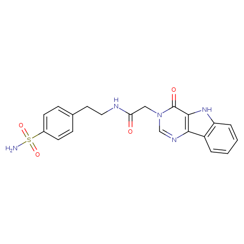 2-{4-oxo-3H,4H,5H-pyrimido[5,4-b]indol-3-yl}-N-[2-(4-sulfamoylphenyl)ethyl]acetamide