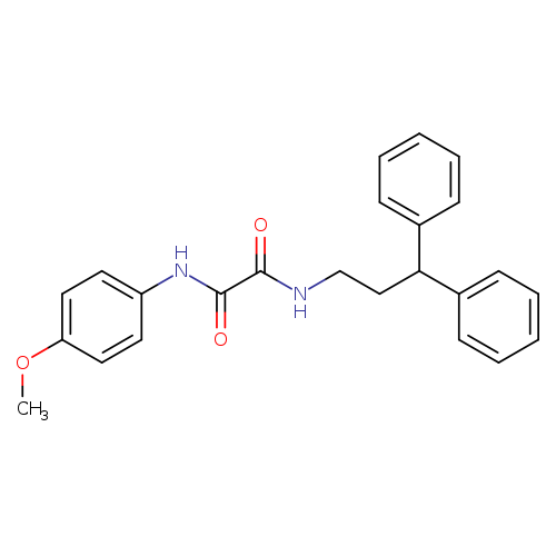 N-(3,3-diphenylpropyl)-N'-(4-methoxyphenyl)ethanediamide