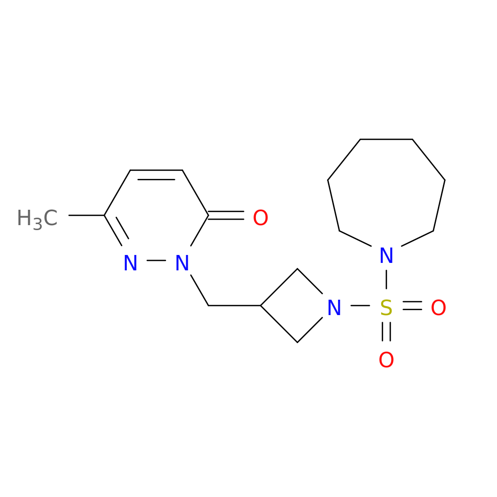 2-{[1-(azepane-1-sulfonyl)azetidin-3-yl]methyl}-6-methyl-2,3-dihydropyridazin-3-one