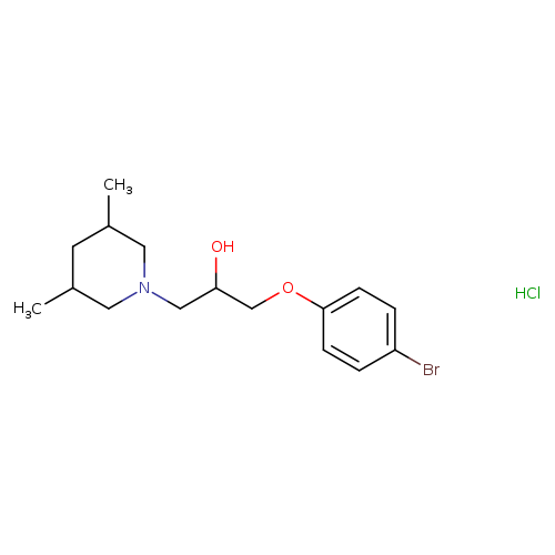 1-(4-bromophenoxy)-3-(3,5-dimethylpiperidin-1-yl)propan-2-ol hydrochloride
