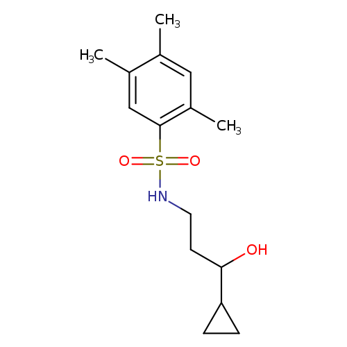 N-(3-cyclopropyl-3-hydroxypropyl)-2,4,5-trimethylbenzene-1-sulfonamide