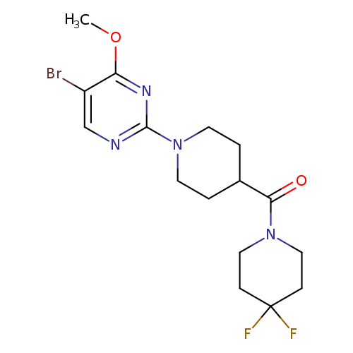 5-bromo-2-[4-(4,4-difluoropiperidine-1-carbonyl)piperidin-1-yl]-4-methoxypyrimidine