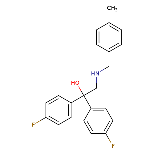 1,1-bis(4-fluorophenyl)-2-{[(4-methylphenyl)methyl]amino}ethan-1-ol
