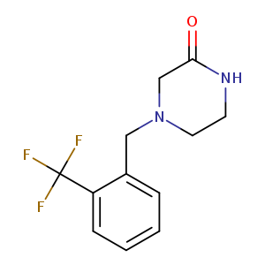 4-{[2-(trifluoromethyl)phenyl]methyl}piperazin-2-one