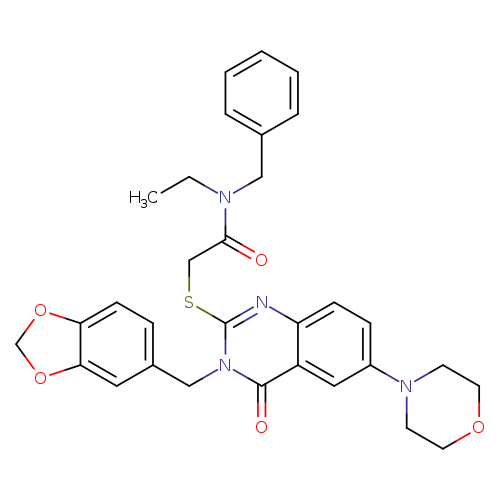 2-({3-[(2H-1,3-benzodioxol-5-yl)methyl]-6-(morpholin-4-yl)-4-oxo-3,4-dihydroquinazolin-2-yl}sulfanyl)-N-benzyl-N-ethylacetamide