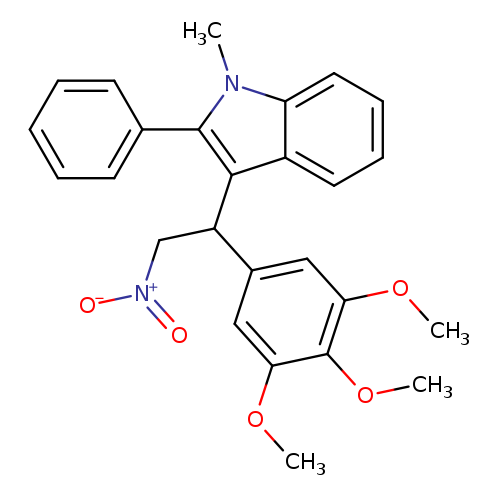 1-methyl-3-[2-nitro-1-(3,4,5-trimethoxyphenyl)ethyl]-2-phenyl-1H-indole