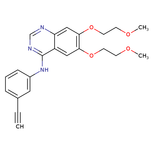 4-Quinazolinamine, N-(3-ethynylphenyl)-6,7-bis(2-methoxyethoxy)-