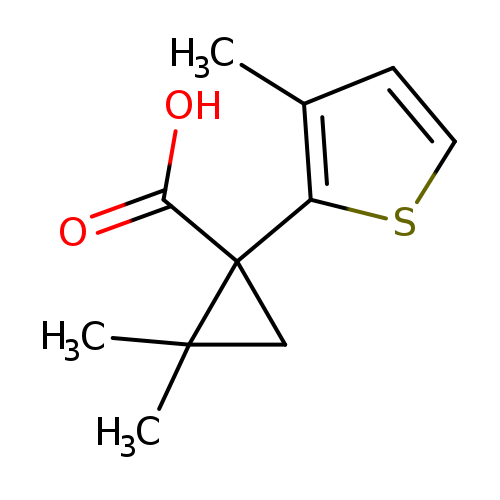 2,2-Dimethyl-1-(3-methyl-2-thienyl)cyclopropanecarboxylic acid