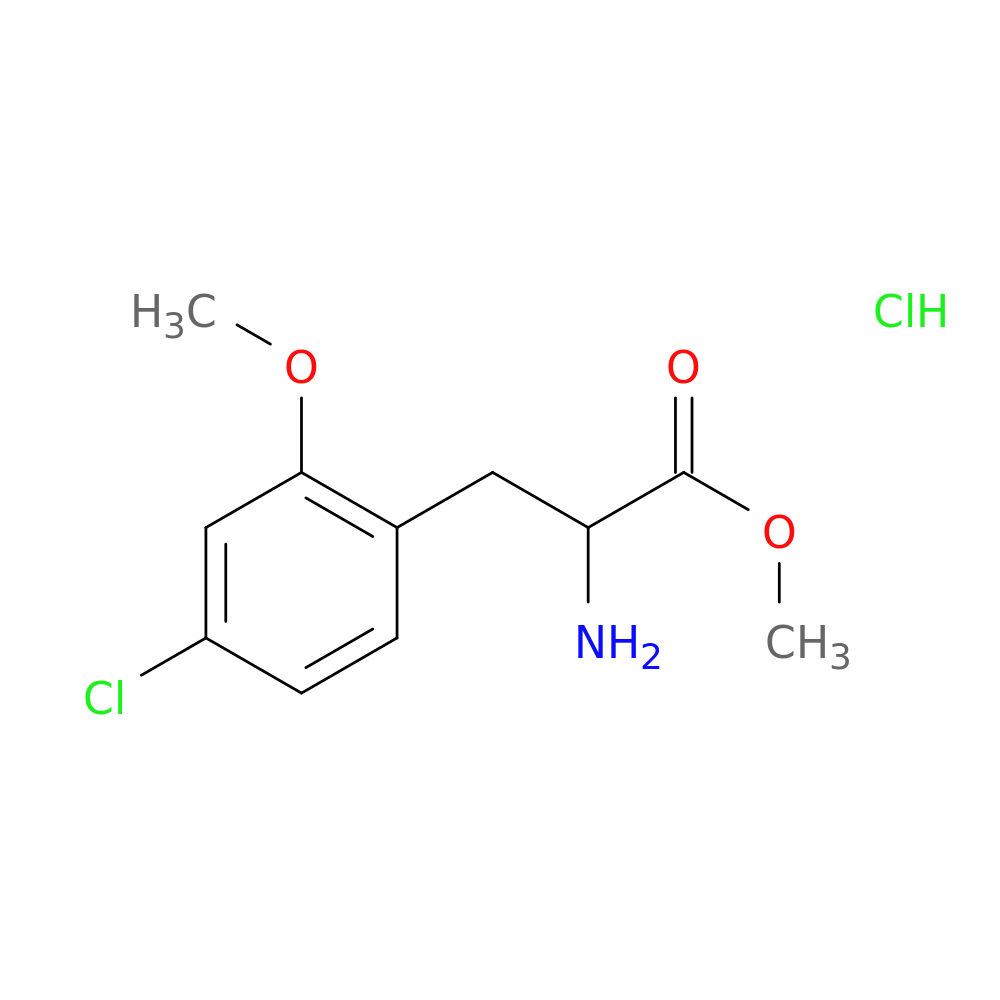 methyl 2-amino-3-(4-chloro-2-methoxyphenyl)propanoate hydrochloride