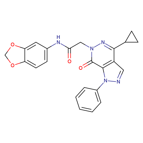 N-(2H-1,3-benzodioxol-5-yl)-2-{4-cyclopropyl-7-oxo-1-phenyl-1H,6H,7H-pyrazolo[3,4-d]pyridazin-6-yl}acetamide