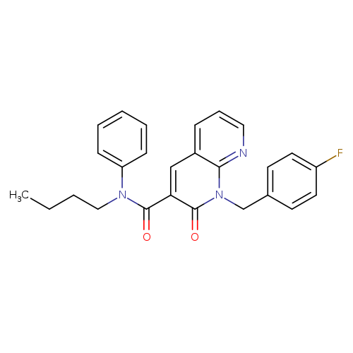 N-butyl-1-[(4-fluorophenyl)methyl]-2-oxo-N-phenyl-1,2-dihydro-1,8-naphthyridine-3-carboxamide