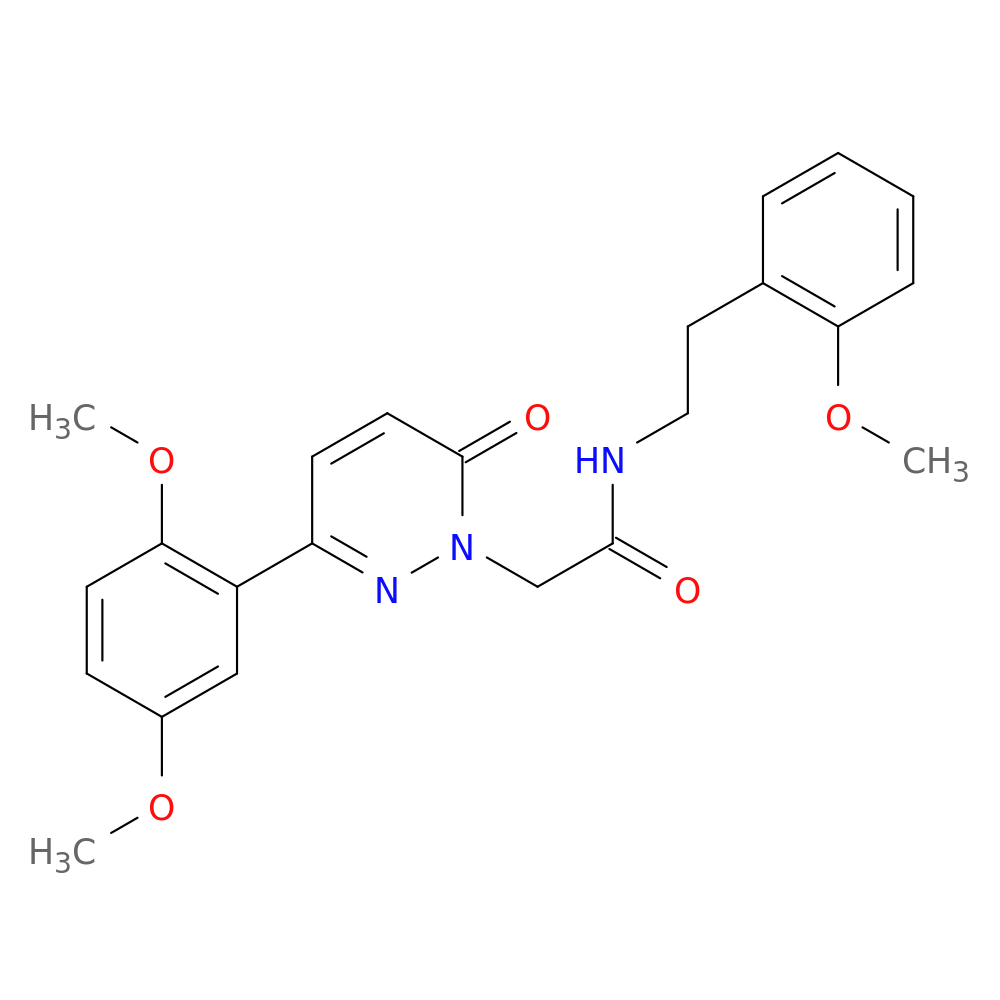 2-[3-(2,5-dimethoxyphenyl)-6-oxo-1,6-dihydropyridazin-1-yl]-N-[2-(2-methoxyphenyl)ethyl]acetamide
