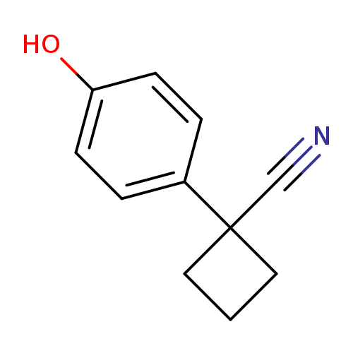 1-(4-hydroxyphenyl)cyclobutanecarbonitrile