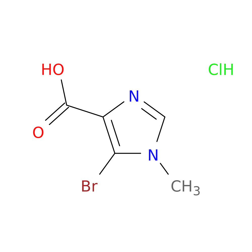 5-bromo-1-methyl-1H-imidazole-4-carboxylic acid hydrochloride