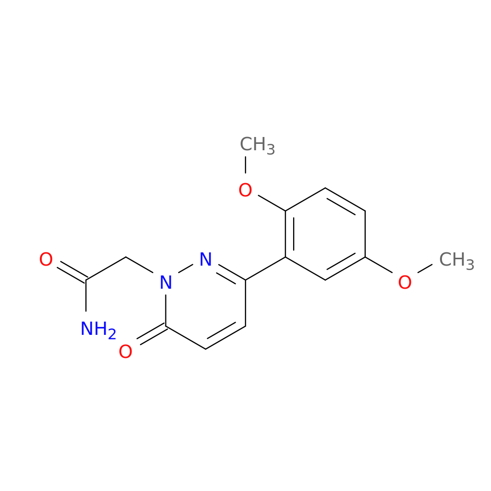 2-[3-(2,5-dimethoxyphenyl)-6-oxo-1,6-dihydropyridazin-1-yl]acetamide
