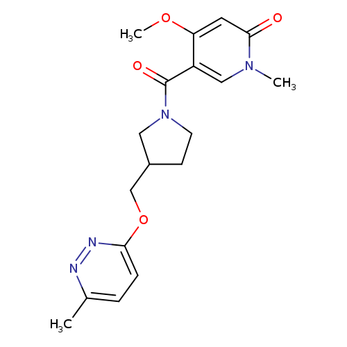 4-methoxy-1-methyl-5-(3-{[(6-methylpyridazin-3-yl)oxy]methyl}pyrrolidine-1-carbonyl)-1,2-dihydropyridin-2-one