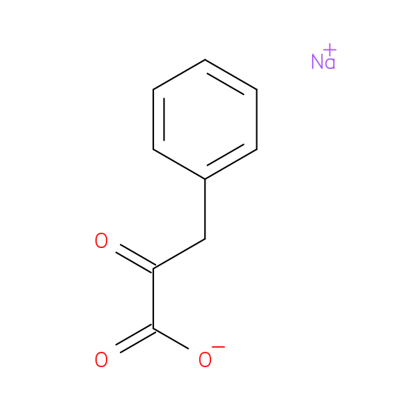 Benzenepropanoic acid, α-oxo-, sodium salt (1:1)