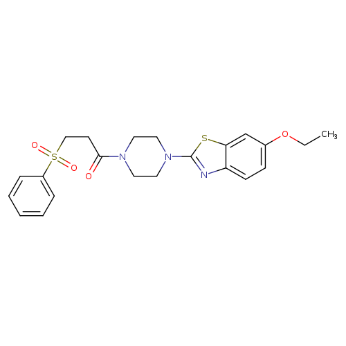 3-(benzenesulfonyl)-1-[4-(6-ethoxy-1,3-benzothiazol-2-yl)piperazin-1-yl]propan-1-one
