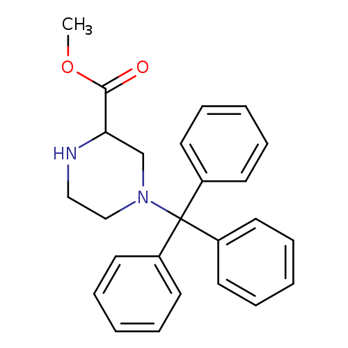 2-Piperazinecarboxylic acid, 4-(triphenylmethyl)-, methyl ester