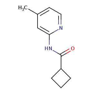 N-(4-methylpyridin-2-yl)cyclobutanecarboxamide