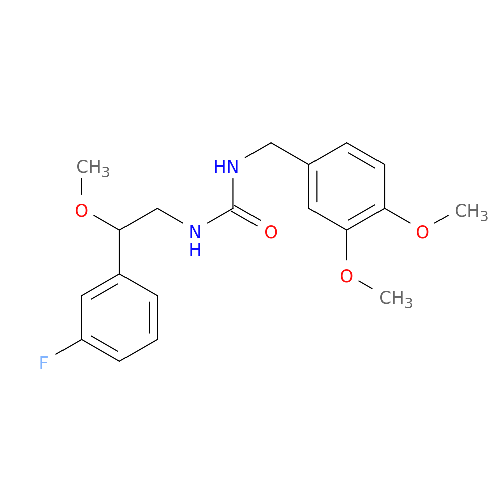 3-[(3,4-dimethoxyphenyl)methyl]-1-[2-(3-fluorophenyl)-2-methoxyethyl]urea